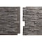 Ekena Millwork 45 3/4"W x 24 1/2"H x 1 1/4"D Canyon Ridge Stacked Stone Faux Stone Siding Panel Slate Gray PNU24X48CNSG - alternate 7